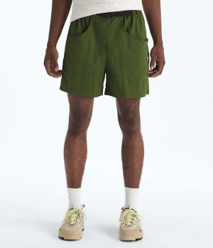 Men’s TNF Red Box Nylon Belted Shorts